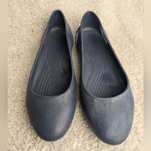 CROCS Women's Blue Flats Ballet Style Size 8